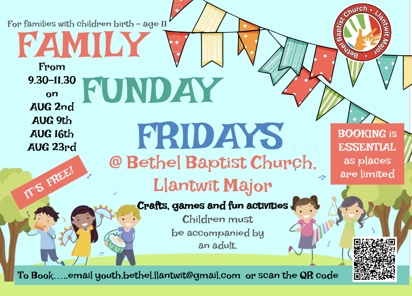 Bethel Baptist Church : Family Funday Fridays - summer 2024